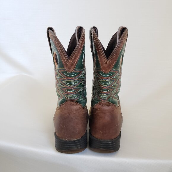 Durango® Lil Rebel Pro™ Youth Teal Western Boot Size 1 - Picture 9 of 14
